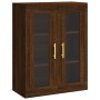 Aparador alto madera contrachapada marrón roble 69,5x34x180 cm de , Aparadores - Ref: Foro24-3198592, Precio: 179,30 €, Descu...