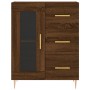 Aparador alto madera contrachapada marrón roble 69,5x34x180 cm de , Aparadores - Ref: Foro24-3198592, Precio: 179,30 €, Descu...