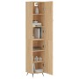 Aparador de madera contrachapada roble Sonoma 34,5x34x180 cm de , Aparadores - Ref: Foro24-3198764, Precio: 102,45 €, Descuen...