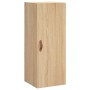 Aparador de madera contrachapada roble Sonoma 34,5x34x180 cm de , Aparadores - Ref: Foro24-3198764, Precio: 102,45 €, Descuen...