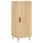 Aparador de madera contrachapada roble Sonoma 34,5x34x180 cm de , Aparadores - Ref: Foro24-3198764, Precio: 102,45 €, Descuen...