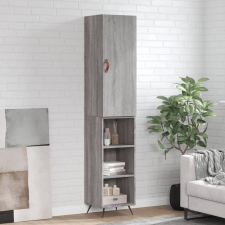 Aparador alto madera contrachapada gris Sonoma 34,5x34x180 cm de , Aparadores - Ref: Foro24-3198959, Precio: 91,26 €, Descuen...