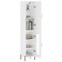 Aparador alto madera contrachapada blanco brillo 34,5x34x180 cm de , Aparadores - Ref: Foro24-3199051, Precio: 114,19 €, Desc...