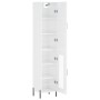 Aparador alto madera contrachapada blanco brillo 34,5x34x180 cm de , Aparadores - Ref: Foro24-3199051, Precio: 114,19 €, Desc...