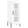 Aparador alto madera contrachapada blanco brillo 34,5x34x180 cm de , Aparadores - Ref: Foro24-3199051, Precio: 114,19 €, Desc...