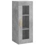 Aparador de madera contrachapada gris hormigón 34,5x34x180 cm de , Aparadores - Ref: Foro24-3199357, Precio: 89,50 €, Descuen...