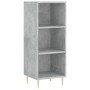 Aparador de madera contrachapada gris hormigón 34,5x34x180 cm de , Aparadores - Ref: Foro24-3199357, Precio: 89,50 €, Descuen...