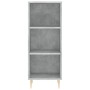 Aparador de madera contrachapada gris hormigón 34,5x34x180 cm de , Aparadores - Ref: Foro24-3199357, Precio: 89,50 €, Descuen...