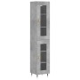 Aparador de madera contrachapada gris hormigón 34,5x34x180 cm de , Aparadores - Ref: Foro24-3199413, Precio: 99,24 €, Descuen...