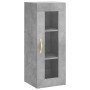 Aparador de madera contrachapada gris hormigón 34,5x34x180 cm de , Aparadores - Ref: Foro24-3199413, Precio: 99,24 €, Descuen...