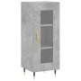 Aparador de madera contrachapada gris hormigón 34,5x34x180 cm de , Aparadores - Ref: Foro24-3199413, Precio: 99,24 €, Descuen...