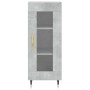 Aparador de madera contrachapada gris hormigón 34,5x34x180 cm de , Aparadores - Ref: Foro24-3199413, Precio: 99,24 €, Descuen...