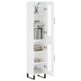 Aparador alto madera contrachapada blanco brillo 34,5x34x180 cm de , Aparadores - Ref: Foro24-3199451, Precio: 116,87 €, Desc...