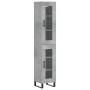 Aparador de madera contrachapada gris hormigón 34,5x34x180 cm de , Aparadores - Ref: Foro24-3199453, Precio: 106,33 €, Descue...