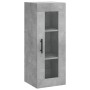 Aparador de madera contrachapada gris hormigón 34,5x34x180 cm de , Aparadores - Ref: Foro24-3199453, Precio: 106,33 €, Descue...