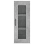 Aparador de madera contrachapada gris hormigón 34,5x34x180 cm de , Aparadores - Ref: Foro24-3199453, Precio: 106,33 €, Descue...