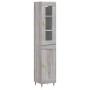 Aparador alto madera contrachapada gris Sonoma 34,5x34x180 cm de , Aparadores - Ref: Foro24-3199479, Precio: 102,75 €, Descue...