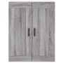 Aparador alto madera contrachapada gris sonoma 69,5x34x180 cm de , Aparadores - Ref: Foro24-3200015, Precio: 170,57 €, Descue...