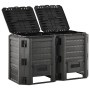 Compostador de jardín negro 800 L de vidaXL, Compostadores - Ref: Foro24-312273, Precio: 130,61 €, Descuento: %