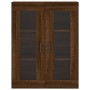 Aparador alto madera contrachapada marrón roble 69,5x34x180 cm de , Aparadores - Ref: Foro24-3198408, Precio: 183,54 €, Descu...