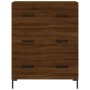 Aparador alto madera contrachapada marrón roble 69,5x34x180 cm de , Aparadores - Ref: Foro24-3198408, Precio: 183,54 €, Descu...