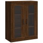 Aparador alto madera contrachapada marrón roble 69,5x34x180 cm de , Aparadores - Ref: Foro24-3198544, Precio: 199,83 €, Descu...