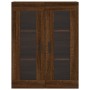 Aparador alto madera contrachapada marrón roble 69,5x34x180 cm de , Aparadores - Ref: Foro24-3198544, Precio: 199,83 €, Descu...