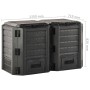 Compostador de jardín negro 800 L de vidaXL, Compostadores - Ref: Foro24-312273, Precio: 130,61 €, Descuento: %