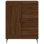 Aparador alto madera contrachapada marrón roble 69,5x34x180 cm de , Aparadores - Ref: Foro24-3198680, Precio: 190,97 €, Descu...