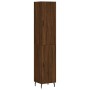 Aparador alto madera contrachapada roble marrón 34,5x34x180 cm de , Aparadores - Ref: Foro24-3198808, Precio: 129,08 €, Descu...