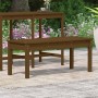 Banco de jardín madera maciza pino marrón miel 109x44x45 cm de vidaXL, Bancos de jardín - Ref: Foro24-824007, Precio: 53,46 €...