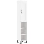 Aparador alto madera contrachapada blanco 34,5x34x180 cm de , Aparadores - Ref: Foro24-3200345, Precio: 94,59 €, Descuento: %