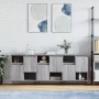 Aparadores 3 uds madera contrachapada gris Sonoma de , Aparadores - Ref: Foro24-3190155, Precio: 171,64 €, Descuento: %