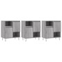 Aparadores 3 uds madera contrachapada gris Sonoma de , Aparadores - Ref: Foro24-3190155, Precio: 171,64 €, Descuento: %
