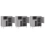 Aparadores 3 uds madera contrachapada gris Sonoma de , Aparadores - Ref: Foro24-3190155, Precio: 171,64 €, Descuento: %