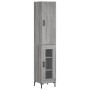 Aparador alto madera contrachapada gris Sonoma 34,5x34x180 cm de , Aparadores - Ref: Foro24-3199047, Precio: 102,20 €, Descue...