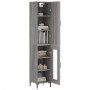 Aparador alto madera contrachapada gris Sonoma 34,5x34x180 cm de , Aparadores - Ref: Foro24-3199047, Precio: 102,20 €, Descue...