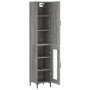 Aparador alto madera contrachapada gris Sonoma 34,5x34x180 cm de , Aparadores - Ref: Foro24-3199047, Precio: 102,20 €, Descue...