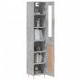 Aparador de madera contrachapada gris hormigón 34,5x34x180 cm de , Aparadores - Ref: Foro24-3199485, Precio: 100,61 €, Descue...