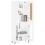Aparador alto madera contrachapada blanco 69,5x34x180 cm de , Aparadores - Ref: Foro24-3199633, Precio: 177,74 €, Descuento: %
