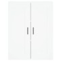Aparador alto madera contrachapada blanco 69,5x34x180 cm de , Aparadores - Ref: Foro24-3199633, Precio: 177,74 €, Descuento: %