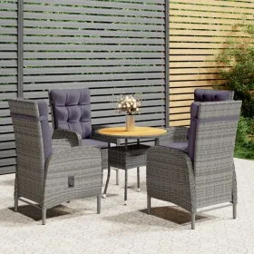 Juego de bistró de jardín 5 piezas ratán sintético gris de vidaXL, Conjuntos de jardín - Ref: Foro24-3058551, Precio: 653,38 ...