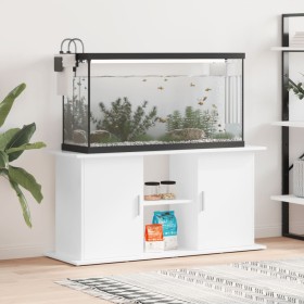 Soporte de acuario madera ingeniería blanco brillo 121x41x58 cm de , Soportes para acuarios - Ref: Foro24-833617, Precio: 128...