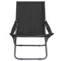 Sillas de playa plegables 2 unidades tela negro de , Sillas de jardín - Ref: Foro24-47903, Precio: 124,98 €, Descuento: %