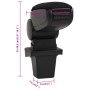 Reposabrazos para coche ABS negro 14x33x(32-48,5) cm de , Asientos para vehículos motorizados - Ref: Foro24-154651, Precio: 3...