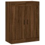 Aparador alto madera contrachapada marrón roble 69,5x34x180 cm de , Aparadores - Ref: Foro24-3199832, Precio: 166,64 €, Descu...