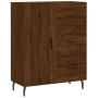 Aparador alto madera contrachapada marrón roble 69,5x34x180 cm de , Aparadores - Ref: Foro24-3199832, Precio: 166,64 €, Descu...