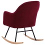 Silla mecedora de terciopelo rojo vino tinto de , Mecedoras - Ref: Foro24-289523, Precio: 175,51 €, Descuento: %