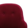 Silla mecedora de terciopelo rojo vino tinto de , Mecedoras - Ref: Foro24-289523, Precio: 175,51 €, Descuento: %