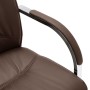 Silla de oficina voladiza de cuero sintético marrón de , Sillas de oficina - Ref: Foro24-289343, Precio: 129,99 €, Descuento: %